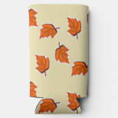 Rafraîchisseur Pour Canette Slim motif feuille Brown sec (Verso)