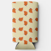 Rafraîchisseur Pour Canette Slim motif feuille Brown sec (Recto)