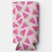 Rafraîchisseur Pour Canette Slim Motif pastèque rose (Recto)