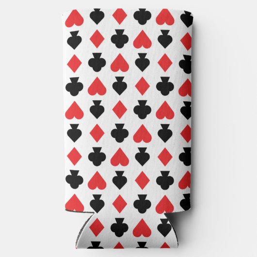 Rafraîchisseur Pour Canette Slim Motif quatre formes de carte (Verso)