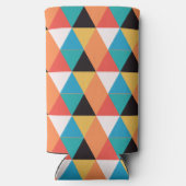Rafraîchisseur Pour Canette Slim Motif triangle multicolore (Verso)