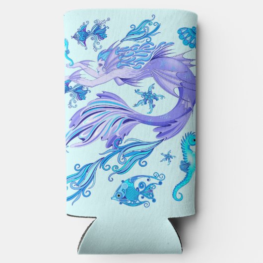 Rafraîchisseur Pour Canette Slim Mystic Fairy Purple Créature Carreaux en céramique (Verso)