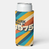 Rafraîchisseur Pour Canette Slim Né en 1975 Personnalisé Can Cooler - Retro les ann (Seltzer Recto)