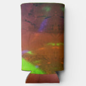 Rafraîchisseur Pour Canette Slim neon lights on cracked rock surface (Verso)