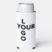 Rafraîchisseur Pour Canette Slim N'importe quel logo d'entreprise Shape (Seltzer Recto)