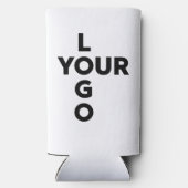 Rafraîchisseur Pour Canette Slim N'importe quel logo d'entreprise Shape (Verso)