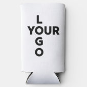 Rafraîchisseur Pour Canette Slim N'importe quel logo d'entreprise Shape (Recto)