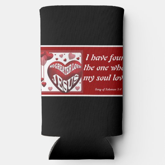 Rafraîchisseur Pour Canette Slim No Greater Love© Mug 11oz. (Verso)