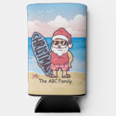 Rafraîchisseur Pour Canette Slim Noël en juillet avec SANTA CLAUS (Recto)