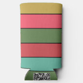 Rafraîchisseur Pour Canette Slim Noël Rouge or couleur verte sur papier d'aquarelle (Verso)