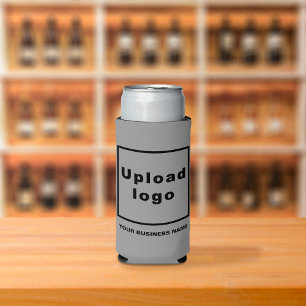 Rafraîchisseur Pour Canette Slim Nom commercial et logo sur Seltzer Can Grey Glaciè