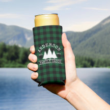 Nom de famille du cabine Green Buffalo Plaid