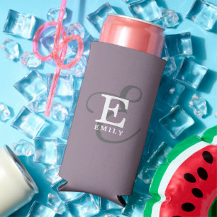 Rafraîchisseur Pour Canette Slim Nom élégant unique et typographie de monogramme vi