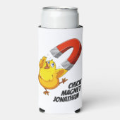 Rafraîchisseur Pour Canette Slim Nom personnalisé Chick Magnet (Seltzer Recto)