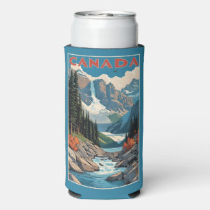 Rafraîchisseur Pour Canette Slim Nom personnalisé Poster de voyage Canada