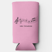 Rafraîchisseur Pour Canette Slim Notes musicales Chorale Professeur Personnalisé Mu (Recto)