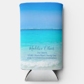 Rafraîchisseur Pour Canette Slim Ocean Sea Blue Business Moderne (Recto)