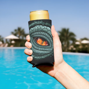 Rafraîchisseur Pour Canette Slim Œil de prédateur reptile primitif