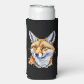 Rafraîchisseur Pour Canette Slim Oh, Pour Fox Sake ! Citation de Fox d'aquarelle am (Seltzer Recto)