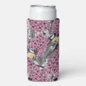 Rafraîchisseur Pour Canette Slim Oiseaux dans le jardin lilas rose (Seltzer Recto)