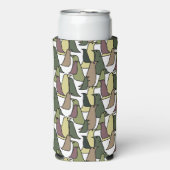 Rafraîchisseur Pour Canette Slim Oiseaux de Camouflage (Seltzer Recto)