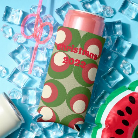 Rafraîchisseur Pour Canette Slim Olives de Noël (Été in situ)