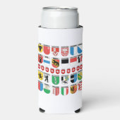 Rafraîchisseur Pour Canette Slim Pack d'armoiries des cantons suisses (Seltzer Recto)
