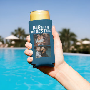 Rafraîchisseur Pour Canette Slim Papa Life est la meilleure vie 2 Photos Père