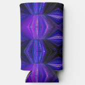 Rafraîchisseur Pour Canette Slim Papier bleu violet abstrait texturé (Recto)