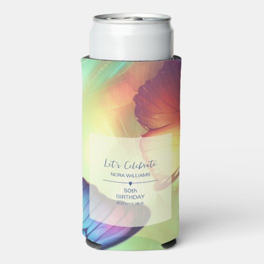 Rafraîchisseur Pour Canette Slim Papillon peut refroidir (Seltzer Verso)