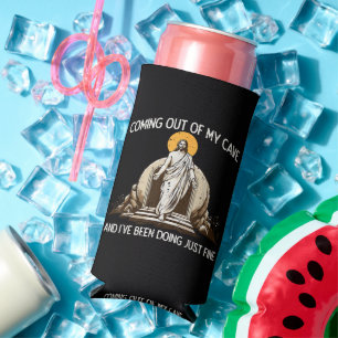 Rafraîchisseur Pour Canette Slim Pâques sortant de ma grotte Jésus