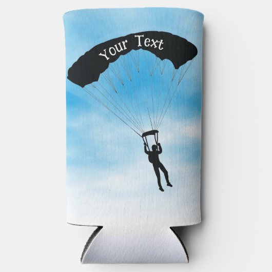 Rafraîchisseur Pour Canette Slim Parachutisme Skydiving Seltzer Can Cooler (Recto)