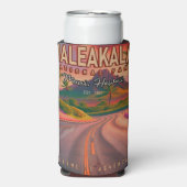 Rafraîchisseur Pour Canette Slim Parc national de Haleakala Maui Road Volcano Vinta (Seltzer Recto)