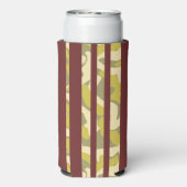 Rafraîchisseur Pour Canette Slim Party Fun Abstract Camo Stripe Pattern (Seltzer Verso)