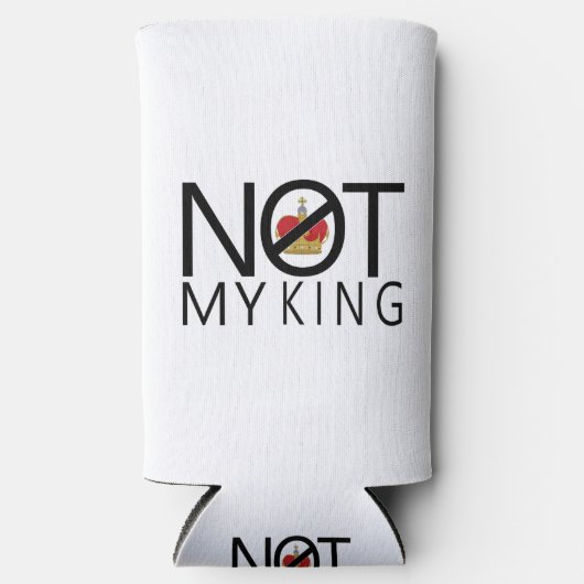 Rafraîchisseur Pour Canette Slim Pas mon roi (Recto)