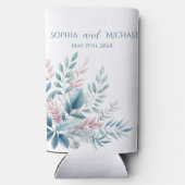 Rafraîchisseur Pour Canette Slim Pastel Botanique Mariage-Merci- (Verso)