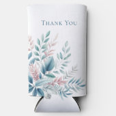 Rafraîchisseur Pour Canette Slim Pastel Botanique Mariage-Merci- (Recto)