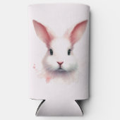 Rafraîchisseur Pour Canette Slim Pastel Pink Bunny Face Can Cooler (Recto)