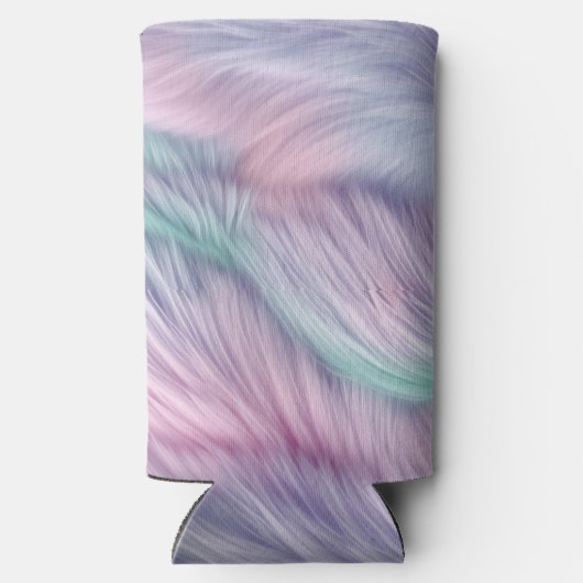 Rafraîchisseur Pour Canette Slim Pastel Rainbow Fur (Verso)