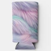 Rafraîchisseur Pour Canette Slim Pastel Rainbow Fur (Recto)