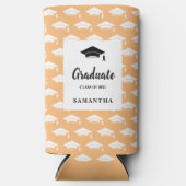 Rafraîchisseur Pour Canette Slim Peach Graduation Seltzer Can Cooler (Recto)