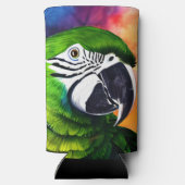 Rafraîchisseur Pour Canette Slim Perroquet généré par IA mignon personnalisée (Verso)