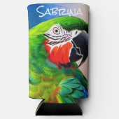 Rafraîchisseur Pour Canette Slim Perroquet généré par IA mignon personnalisée (Recto)