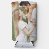 Rafraîchisseur Pour Canette Slim Personalized 2 Photo Template Double Sided Can Coo (Recto)