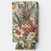 Rafraîchisseur Pour Canette Slim Personnaliser Ananas (Recto)