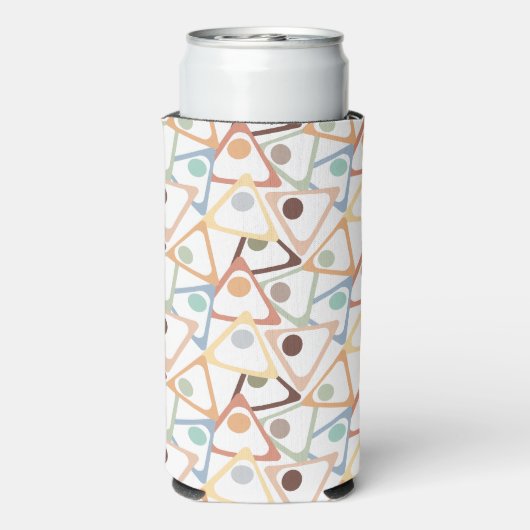 Rafraîchisseur Pour Canette Slim Petits Triangles Pastel (Seltzer Verso)