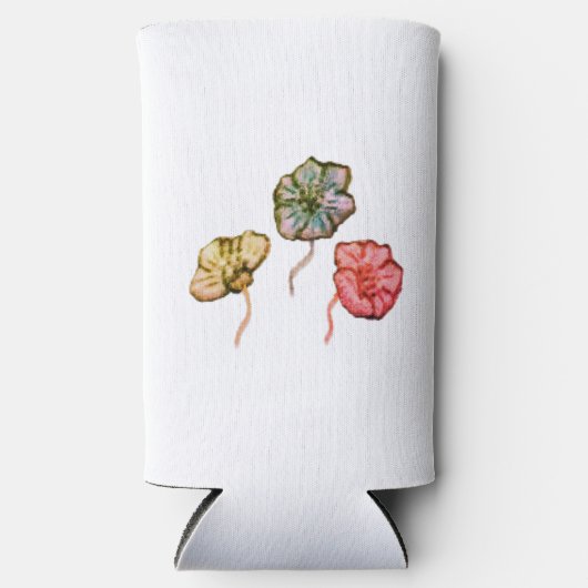 RAFRAÎCHISSEUR  POUR CANETTE SLIM PEUT COOLER STYLE FLOWER DESIGN (Recto)