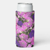 Rafraîchisseur Pour Canette Slim Photo Image Of Morning Glory Pink & Purple Flowers (Seltzer Recto)
