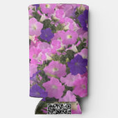 Rafraîchisseur Pour Canette Slim Photo Image Of Morning Glory Pink & Purple Flowers (Verso)