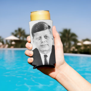 Rafraîchisseur Pour Canette Slim Photo présidentielle du président américain John K